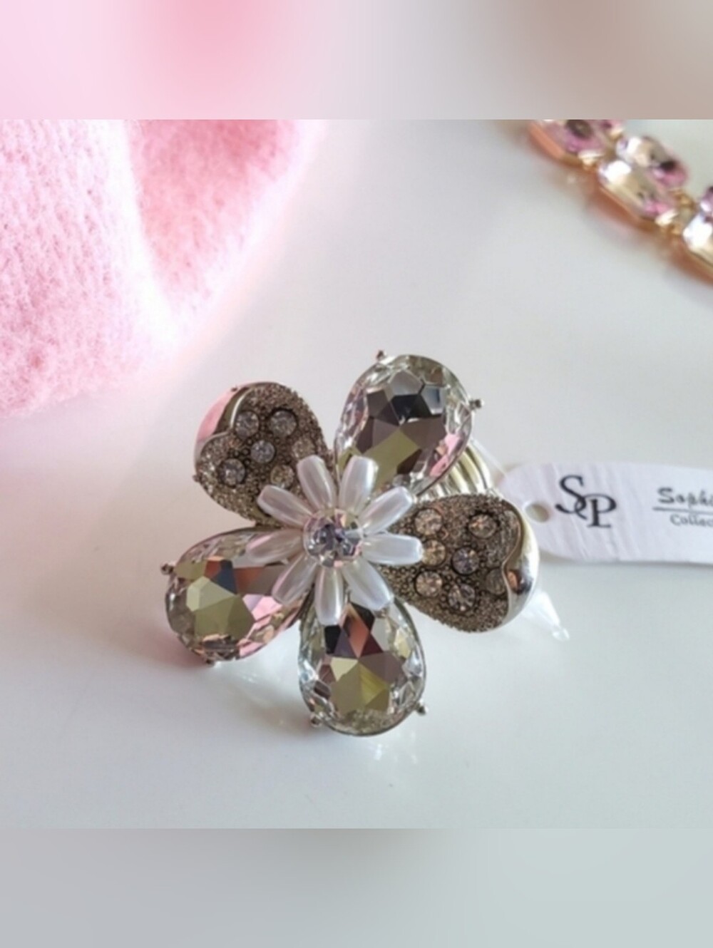 Silver Flower Ring